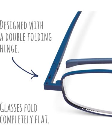 Compact Flat Folding Reading Glasses - Twilight +1.0 | International Shipping Available - Buy Online on GoSupps.com
