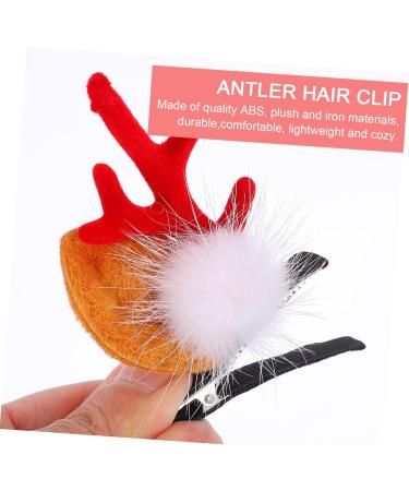 Angoily 2 Pairs Christmas Hair Clips Christmas Antler Hair Clip Billed Hair Clips Christmas Reindeer Antlers Headband Hair Clips Hair Claw Clips for Girls Women Hair Flannel Animal Ear - Buy Online on GoSupps.com
