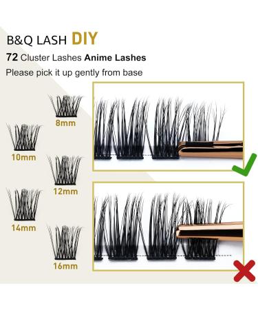 72 Clusters D-16mm B35-D Curl Natural Soft Cluster Eyelash Extensions - Buy Online on GoSupps.com