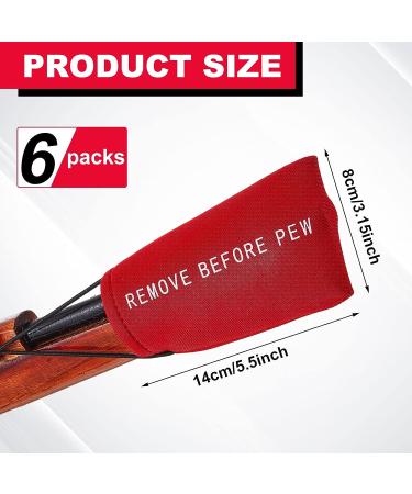 Riakrum 6 Pcs Airsoft & Paintball Barrel Cover with Bungee Cord | Red | 5.51 x 3.15 Inch - Buy Online on GoSupps.com