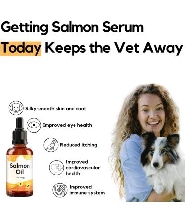 Fairy Tails 100% Pure Scottish Salmon Oil 50ml - Omega 3, 6 & 9 Fish Oil for Dogs, Cats, Puppies & Ferrets | Supports Skin and Coat Health - Buy Online on GoSupps.com
