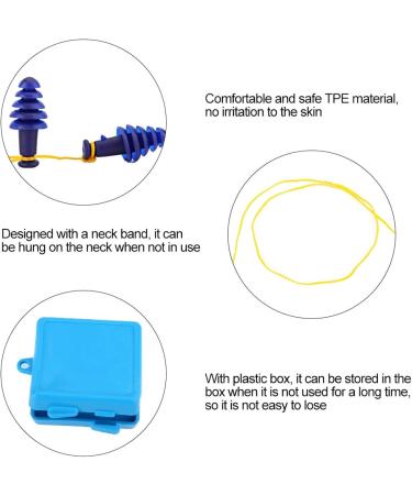 Ears Earplugs 25dB Ear Plugs Sleep Study Ears Hearing Protection Noise Reduction Banded Earplugs for Home Bedroom Self-study Classroom Travel by Plane Factory Construction Site - Buy Online on GoSupps.com