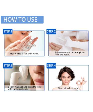 Blueberry Foam Facial Cleanser - Gentle Cleans Oil/Dirt Pore Clearing Blackhead Care Fine Texture For Massage & Skin Repair(1PCS) - Buy Online on GoSupps.com