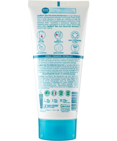  Equilibra Equilibra Aloe Hyaluronic Dermo-gel Aloe Vera Gel 150 ml 97% Naturally Derived Ingredients with Aloe Vera and Hyaluronic Acid Moisturizing Ideal as an After-Sun Treatment for Dry Skin - Buy Online on GoSupps.com