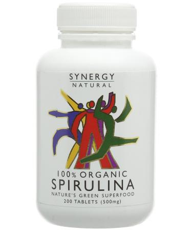 Synergy Natural Organic Spirulina Tablets 200 Tablets 200 Count (Pack of 1)