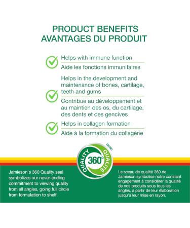 Jamieson Extra Strength Probiotic Gummies 30 Gummies & Vitamin C Gummies 60 Gummies Nutritional Supplement+ Gummies 250 mg - Buy Online on GoSupps.com