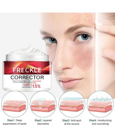 Anti Freckle Face Cream - Skin Lig_htening Cream - Vitamin C Cream for Dark Spot Remove - Hydrating Face Cream for Dry Skin - Face Moisturizer for Women - Even Skin Tone Anti Aging - 30g - Buy Online on GoSupps.com