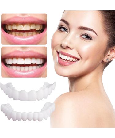 2 Pairs Dentures White Teeth Anti-Intimate Teeth Teeth Cosmetics and Professional Synthetic Teeth - Buy Online on GoSupps.com