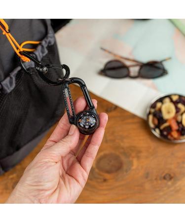 Sun Company TempaComp - Ball Compass Thermometer Carabiner | Outdoor Camping Hiking Accessory | Ultralight Navigation Orienteering Tool - Buy Online on GoSupps.com