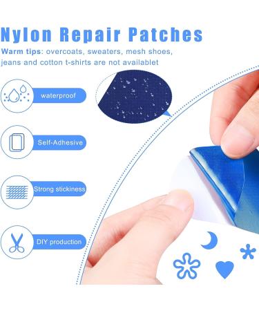 30 Pieces Nylon Repair Patches Self Adhesive Tent Patches Waterproof Lightweight Repair Patches Clothing Repair Patch Kit for Clothes Pant Jean Down Jacket Repair Holes Tearing  7.87 x 3.94 Inch - Buy Online on GoSupps.com