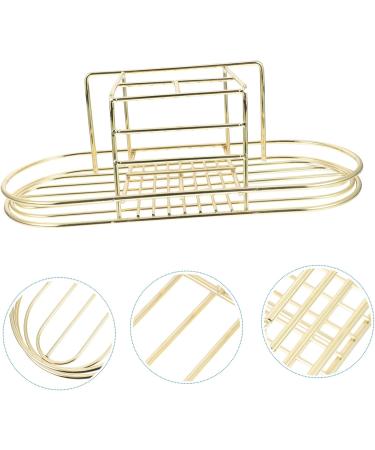 Cabilock 2-Pack Toothbrush Holder & Dispenser - Wall-Mounted Toothpaste Organizer - Stylish Golden Bathroom Accessory (28x11.5x9cm) - Buy Online on GoSupps.com