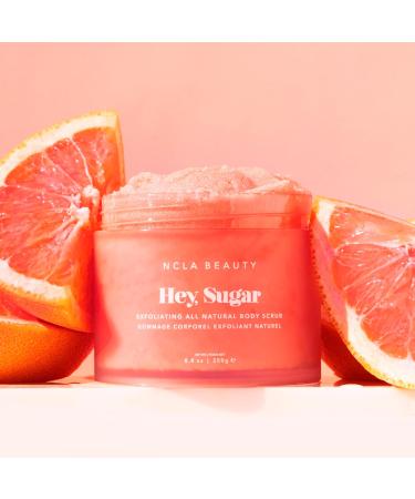 NCLA Beauty Hey Sugar All Natural Body Scrub - Moisturizing Exfoliating Sugar Scrub - Shea Cocoa and Mango Butters - Pink Grapefruit - 8.8 oz - Buy Online on GoSupps.com