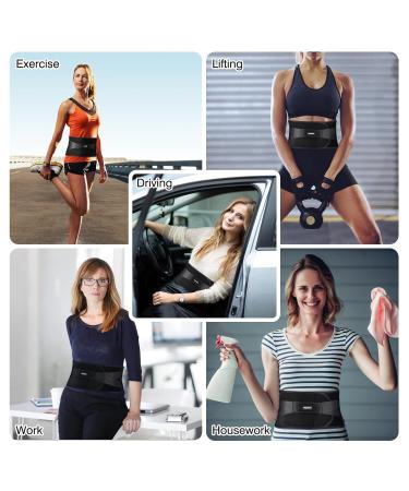 Kremorv Adjustable Back Support Belt for Men & Women | Lumbar Support for Lower Back - XL (39-45 inches) - Buy Online on GoSupps.com
