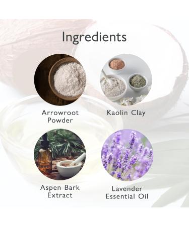 Natural Baby Powder Talc-Free - SoCal Suds & Company - Gentle Lavender Formula for Newborns - 4oz Arrowroot & Aspen Bark Extract for Soothing Skin - International Shipping Available - Buy Online on GoSupps.com