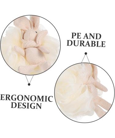 Angoily Bath Mesh Sponge Bath Loofah Bathroom Supply Exfoliating Loofah Cleaning Loofah Adorable Bath Balls Loofah Sponge Bathing Accessory Mesh Bath Household Pe Pink Child Wishing Rabbit - Buy Online on GoSupps.com