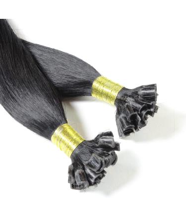 Buy Hair2Heart Real Hair Extensions - 50 Strands 1g 60cm Straight - 2/0 Black - International Shipping Available - Buy Online on GoSupps.com