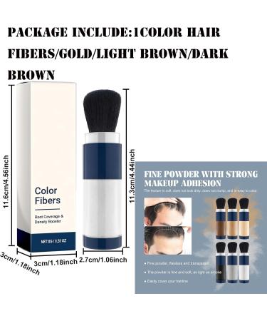 Mikabila (01) Hair Building Fibres Hair Loss Concealer Hair Fibres for Thinning Hair Hair Powder Thickener Natural Hair Filler Instantly Conceals Hair Loss Natural Hair Powder Golden - Buy Online on GoSupps.com