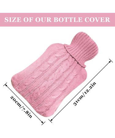 Rope Cover for Hot Water Bottles - Removable & Washable Soft Heat Bag for Pain Relief | Comfortable Hand-Foot Warmer (Pink) - International Shipping Available - Buy Online on GoSupps.com