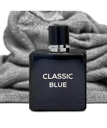 Men's Cologne Classic Blue- Eau De Toilette Spray Perfume Fresh Scent 3.4 Fl Oz Daily Used Classic Blue 3.4 Fl Oz (Pack of 2) - Buy Online on GoSupps.com
