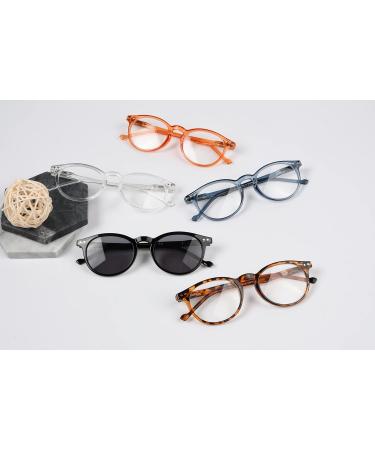 Eyekepper 5-Pack Oval Round Spring Hinges Reading Glasses - Closed Sun Readers +1.25 +1.25 Mix | International Shipping Available - Buy Online on GoSupps.com