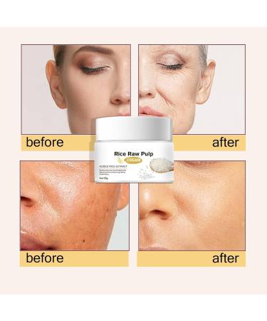  Hppsctink Rice Cream - Rice Repair Cream Reduce the Appearance of Fine Lines on Face Skin Repair Barrier 2 Pieces x 50 g - Buy Online on GoSupps.com