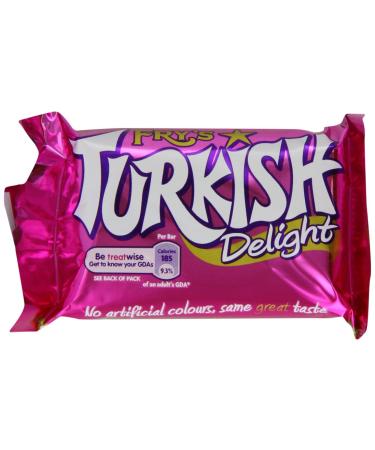 Fry's Turkish Delight British Chocolate Bar x 12 by Fry's