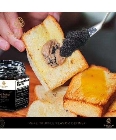 Sumerians Tartuf Black Truffle Sauce - 2.8oz (80g) Pure Truffle Flavor for Pizza, Pasta, Hamburger, Steak, Hot Dog & Sandwich - Buy Online on GoSupps.com