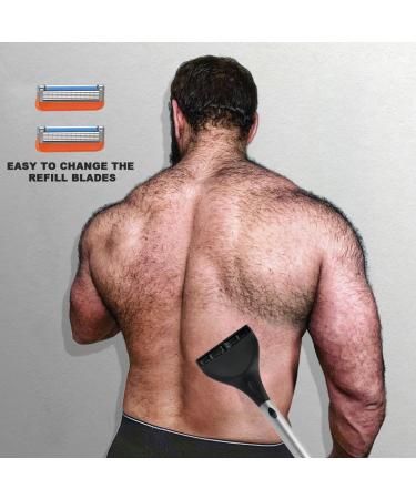 EASACE Back Shaver 6.0 Plus | Body Groomer for Men | 21 Inch Adjustable Long Handle | Zinc Alloy Head | Effective Back Hair Removal - Buy Online on GoSupps.com