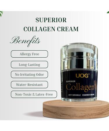 UOG Collagen Complex - Anti-Wrinkle Essence for Face & Neck | Firming & Lifting Moisturizer | Hydrating for All Skin Types - 30ml - Buy Online on GoSupps.com