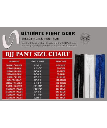 Ultimate Brazilian Jiu Jitsu Kimono Pants - Kids & Adults Unisex | Pre-Shrunk Tailored Fit & Triple Stitched | Lightweight X-Small Black - Buy Online on GoSupps.com