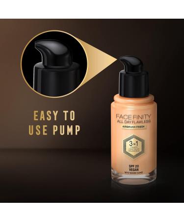 Max Factor Face Finity All Day Flawless 3 In 1 Foundation 070 - Long-Lasting Full Coverage Makeup for Flawless Skin | Shop Internationally - Buy Online on GoSupps.com