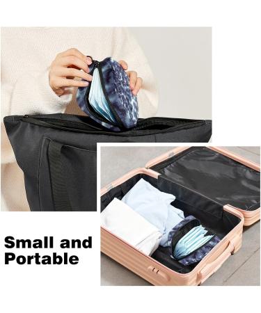 Leopard Print Tie Dye Menstrual Cup & Pad Pouch | Portable Sanitary Napkin Storage Bag - Color 9 - Buy Online on GoSupps.com