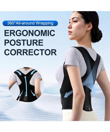 Buy Posture Corrector for Women - Adjustable Back Brace & Neck Shoulder Pain Relief - Lumbar Support (Small) - International Shipping Available - Buy Online on GoSupps.com