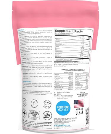 Portions Master CFM Whey Isolate Protein Powder 2-Pack Vanilla Ice Cream & Strawberries and Cream Flavors - Buy Online on GoSupps.com