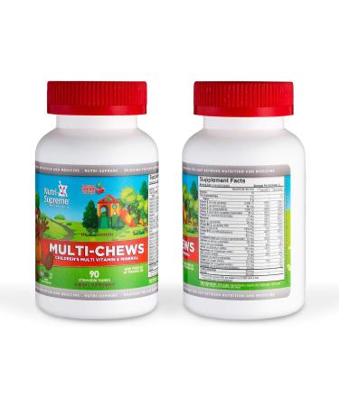 Delicious Kids Multivitamin 90 Vegetarian Gummies Complete Children s Supplement with Essential Vitamins and Minerals - Vitamin A B C D3 Calcium Iron Folic Acid Zinc Cherry Flavor - Buy Online on GoSupps.com