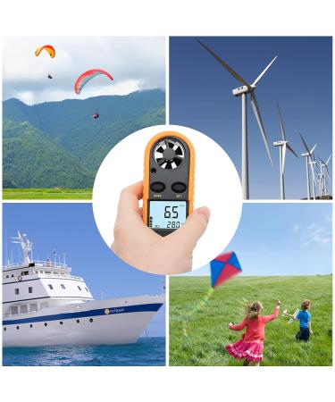 Buy Windometer Worthplanet Digital Anemometer - LCD Wind Speed Meter for Outdoor Activities | Accurate Air Flow Measurement - Buy Online on GoSupps.com
