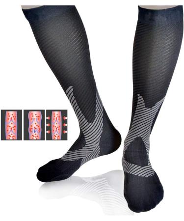 Cosiki Knee High Compression Socks for Sports & Running | Non-Slip S/M - Buy Online on GoSupps.com