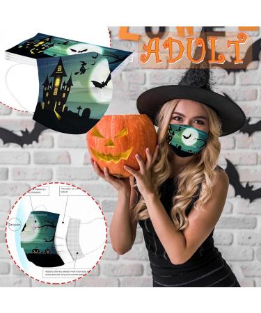 3 Ply Disposable_Face_Mask with Halloween Cute Pattern Design Comfortable Covers Suitable For Adults Outdoor Use Protection - Buy Online on GoSupps.com