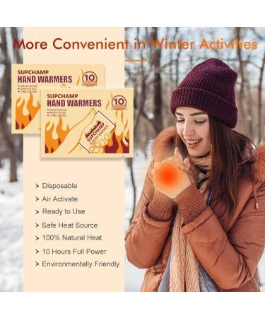 Supchamp Hand Warmers - 12 or 24 Pack Air Activated 10-Hour Pocket Warmers for Ultimate Comfort - Buy Online on GoSupps.com