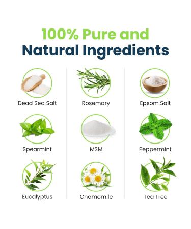 Tea Tree Oil Foot Soak with Epsom Salt - Fungal Treatment for Toenail Athletes Foot - Softens Calluses and Soothes Sore Feet - Made in USA - 2 Pack - Buy Online on GoSupps.com