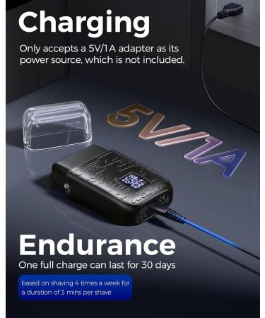 GLAKER Electric Razors for Men - Compact Foil Shaver with 3 Speed Settings & Extra Replacement Blade - Cordless Shaver for Bald Heads & Sensitive Skin - Ideal Gifts for Men - Buy Online on GoSupps.com
