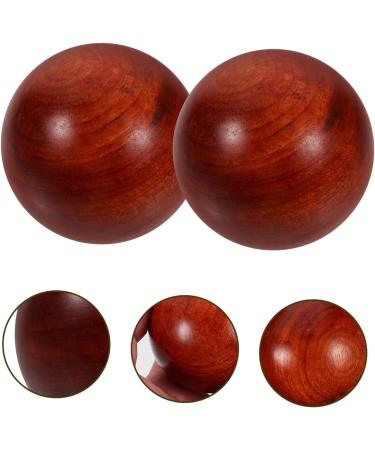 BCOATH 2pcs Wooden Muscle Stretching Balls - Hand Exercise Fitness Balls 5cm | International Shipping - Buy Online on GoSupps.com