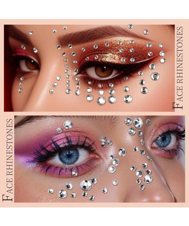 Shop Teenitor Face Gems - Self-Adhesive Rhinestone Makeup for Festivals Concerts & More | Stick-On Pearls & Hair Gems - Buy Online on GoSupps.com