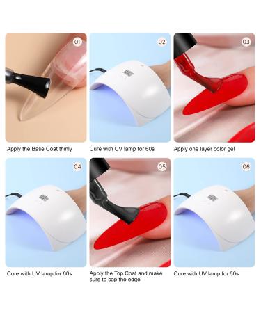 YESSICA Gel Nail Polish Set - Fall in Love Collection 20 Colors | UV Gel Polish with Base, Top, and Matte Coat | Long Lasting Formula for DIY at Home and Salons - Buy Online on GoSupps.com