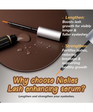 Nielies Lash & Brow Growth Serum Eyelash Enhancer for Longer Lashes Suero para Pesta as Crecimiento Eyebrow Serum for Women S rum para Pesta as y Cejas Rapid Lash Booster - Buy Online on GoSupps.com