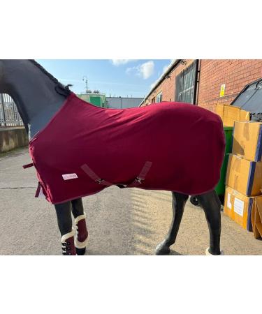 Equipride Horse Fleece Rug/Travel rug made on 260 gsm Fleece for Shetland Pony Horse Size 3'0" to 7'0" BURGUNDY (4'9") - Buy Online on GoSupps.com