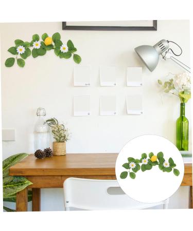 Zerodeko 10 Pcs Simulation Lemon Pendant Decor for Home Artificial Eucalyptus Leaves Wall Hooks Decorative Artificial Vines Flower Plants Faux Plants Plastic Pomegranate Fruit Household Yellowx5pcs 38x10cmx5pcs - Buy Online on GoSupps.com