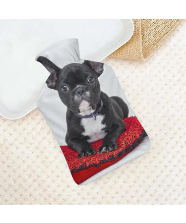 Buy Bulldog Hot Water Bottle with Plush Cover - Bed Warmer for Adults & Kids (26.5x15.3cm) - International Shipping - Buy Online on GoSupps.com