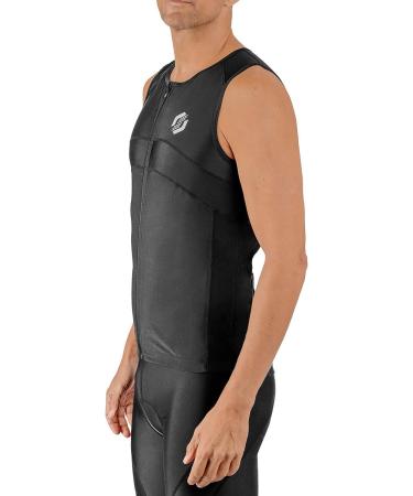 SLS3 Men's Triathlon Top - Sleeveless Tri Jersey - Black - Large - Buy Online on GoSupps.com