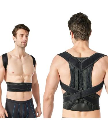 Posture Corrector for Men Women Back Brace Breathable Adjustable Back Support Belt Lumbar Straps Providing Pain Relief from Back Neck Shoulder (Size : XXL) (X) - Buy Online on GoSupps.com